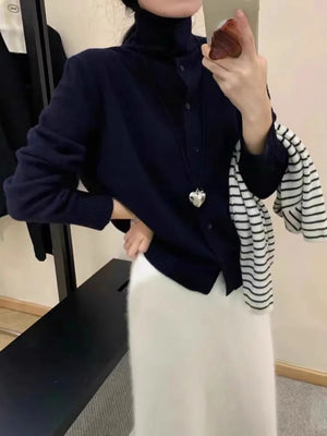 VILZSTUDIOS Casual Cashmere Knitted Cardigan