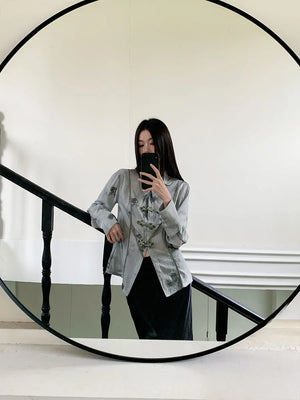 VILZSTUDIOS Tie Dye Button-Up Shirt