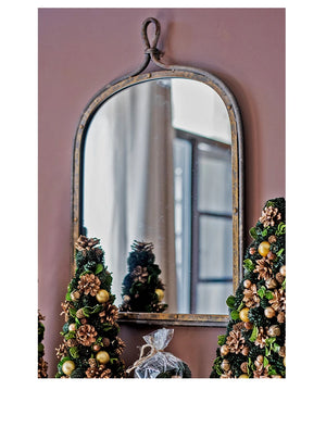 VILZSTUDIOS Huohan retro fake window decoration French wall-mounted mirror floor-to-ceiling fitting entrance living room fireplace mirror B
