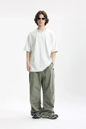 VILZSTUDIOS Heavy Washed Straight Leg Pants