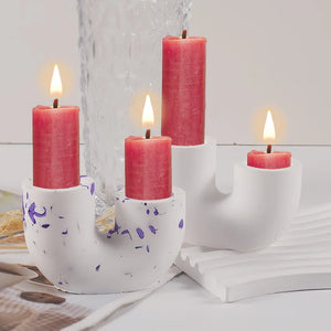 VILZSTUDIOS Modern Silicone Candle Holder Casting Mold
