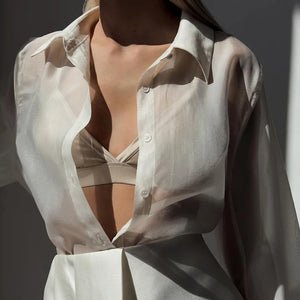 VILZSTUDIOS Sexy See-Through Shirt