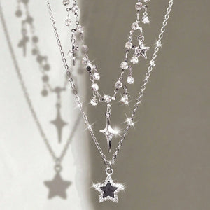 VILZSTUDIOS Doubled Layer Cool Star Necklace