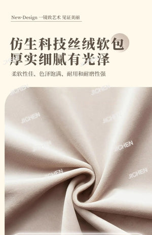 VILZSTUDIOS Full-length mirror Floor-to-ceiling Bedroom full-length mirror Special-shaped irregular cream ins wind fitting mirror