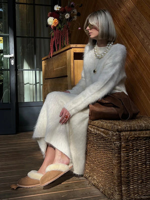 VILZSTUDIOS Cozy Wool Knitted Top & Skirt Set