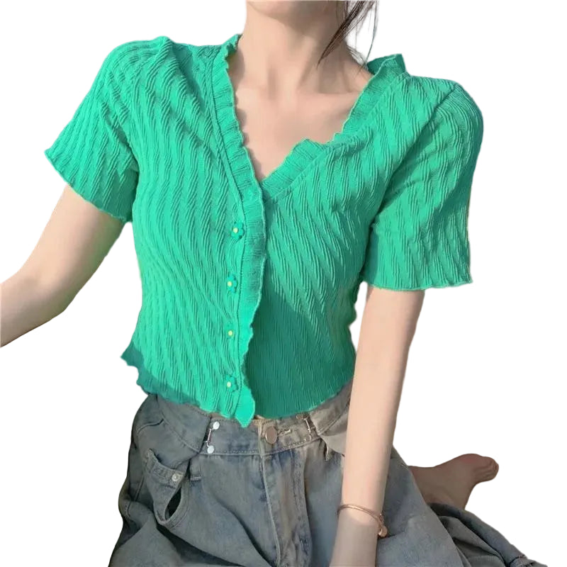 VILZSTUDIOS Button Down Casual T-Shirt