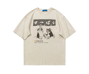 VILZSTUDIOS Japanese Cartoon Cats T-Shirt