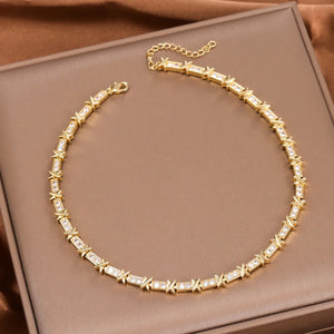 VILZSTUDIOS 1Pc Zircon High-End Necklace