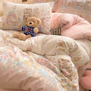 VILZSTUDIOS Elegant Floral Duvet Cover Bedding Set