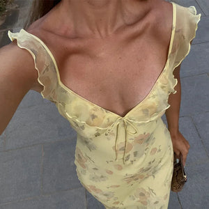 VILZSTUDIOS Floral Beachwear Maxi Dress