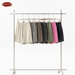 VILZSTUDIOS Retro Distressed Drawstring Cotton Shorts