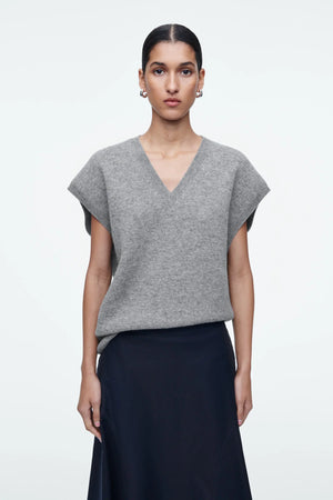VILZSTUDIOS Basic Reversible Gray Vest