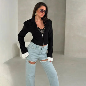 VILZSTUDIOS Sexy V-Neck Jacket