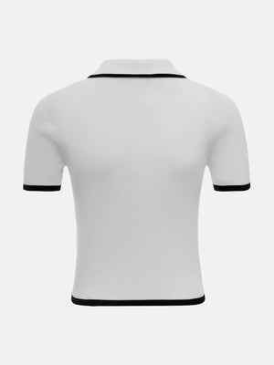 VILZSTUDIOS Chic Slim Fit Knit T-shirt