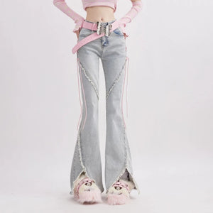 VILZSTUDIOS Vintage High Waist Lace Up Pants