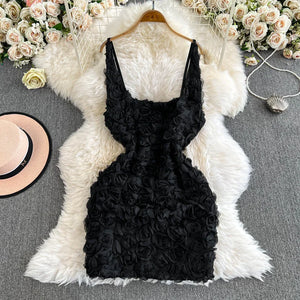 VILZSTUDIOS Floral Lace Elegant Sleeveless Backless Dress