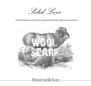 VILZSTUDIOS Winter Scarf Women Wool Scarves Adult Scarves for ladies 100% Wool scarft women Fashion Cashmere Poncho Wrap