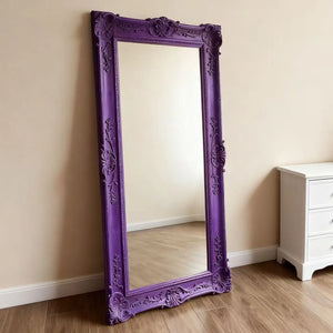VILZSTUDIOS French Vintage Furniture Full-Length Wooden Frame Mirror Hotel Artistic Decorative Mirror Wedding Dress Store Dressing Mirror