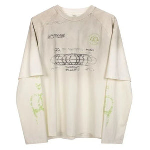 VILZSTUDIOS High Quality Patchwork Long Sleeve T-Shirt