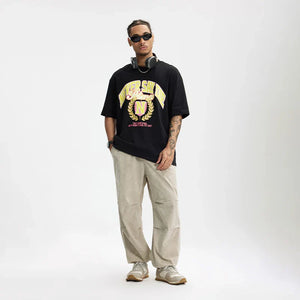 VILZSTUDIOS Washed Cargo Joggers Tapered Utility Pants