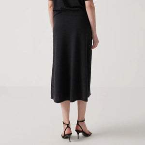 VILZSTUDIOS Luxurious Embroidered Merino Silk Skirt Womens