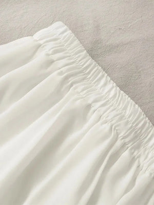 VILZSTUDIOS Sexy High Waist Pleated A-Line Skirt