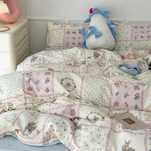 VILZSTUDIOS Elegant Floral Duvet Cover Bedding Set