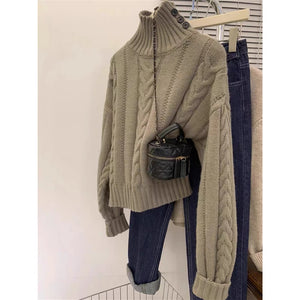 VILZSTUDIOS High-Neck Knitted Cashmere Sweater