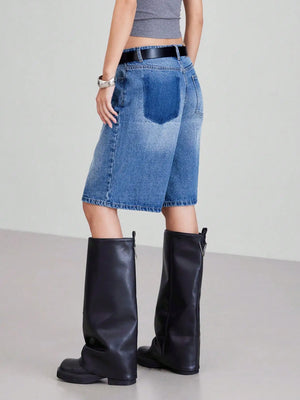 VILZSTUDIOS High Waisted Slimming Denim Shorts