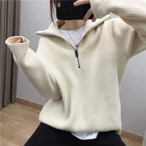 VILZSTUDIOS Casual Knitted Wool Sweater