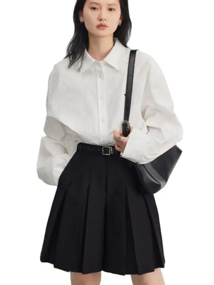 VILZSTUDIOS Stylish Pleated High Waist Shorts