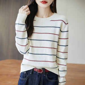 VILZSTUDIOS Classic Striped Knitted Sweater