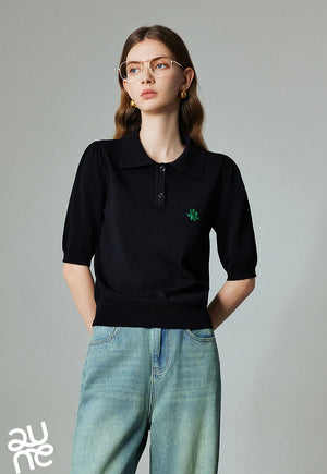 VILZSTUDIOS Chic Knitwear Summer Women Shirt