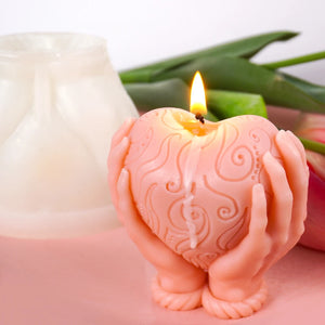 VILZSTUDIOS Heart-shaped Silicone Candle Mold