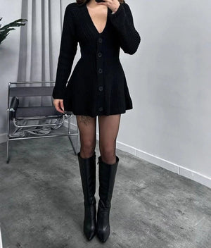 VILZSTUDIOS Cozy Knit Mini Dress