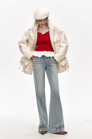 VILZSTUDIOS Slim High Waist Bootcut Jeans