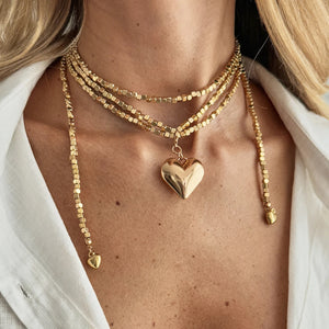 VILZSTUDIOS Gold/Silver Heart Pendant Necklace