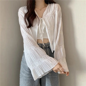 VILZSTUDIOS Fairy Lace Up Cardigan