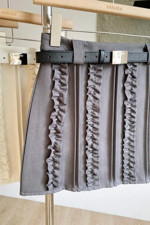 VILZSTUDIOS High-end Korean Wood Edge Skirt