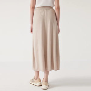 VILZSTUDIOS Luxurious Embroidered Merino Silk Skirt Womens