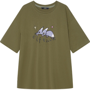 VILZSTUDIOS Comfy Casual Loose Cotton T-Shirt