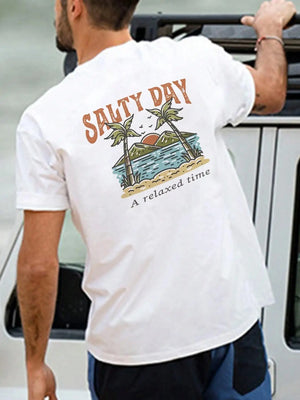 VILZSTUDIOS Salty Day Round Neck T-Shirt
