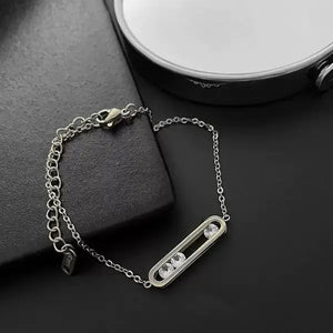 VILZSTUDIOS Square Round Zircon Pendant Necklace
