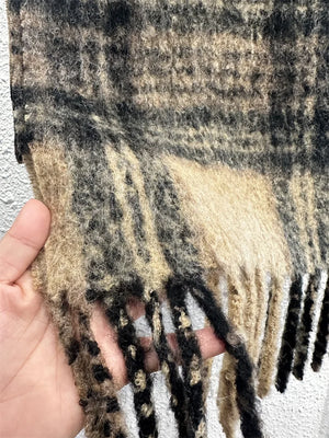 VILZSTUDIOS Nordic Plaid Mohair Scarf