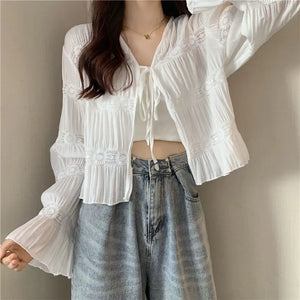 VILZSTUDIOS Fairy Lace Up Cardigan