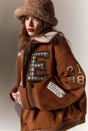 VILZSTUDIOS Winter Baseball Varsity Jacket