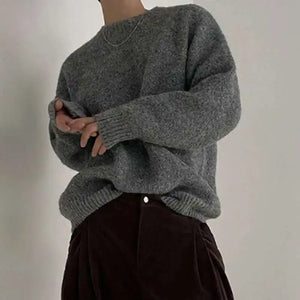 VILZSTUDIOS Casual Loose Round Neck Sweater