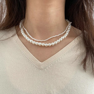 VILZSTUDIOS Elegant Pearl Beaded Necklace