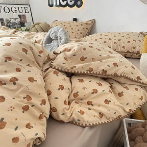 VILZSTUDIOS Soft Mushroom Duvet Cover Bedding Set