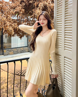 VILZSTUDIOS Classy Plisse Mini Dress